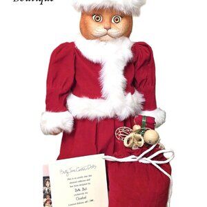 Vintage Goebel Betty Jane Carter Doll, Cat Doll, Orange Tabby doll, Christmas Do